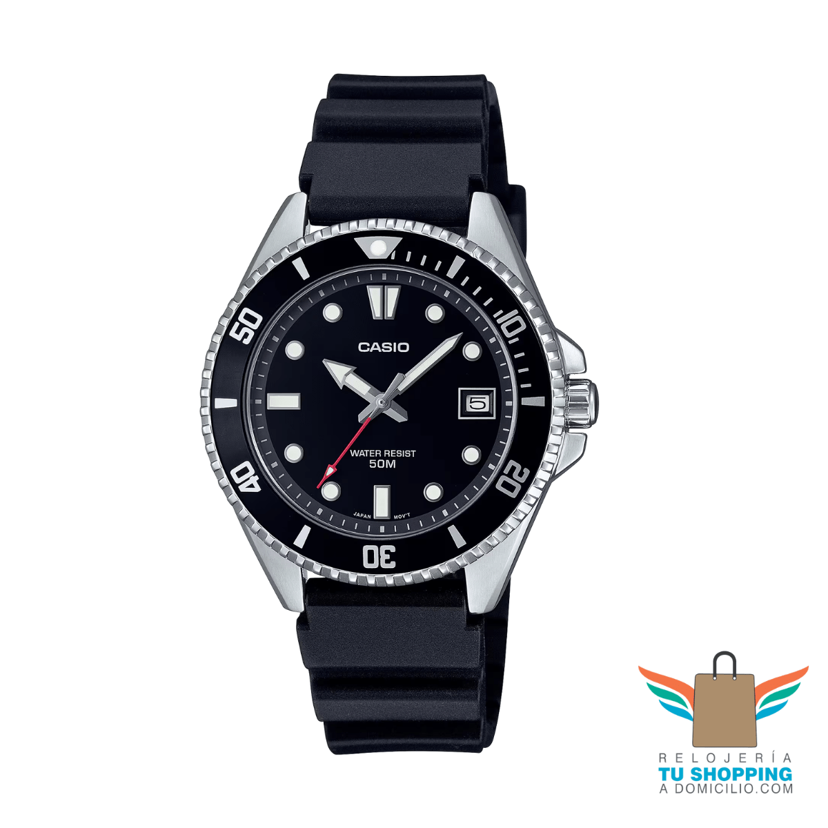 RELOJ CASIO - MDV-10-1A1VDF - con un marco giratorio unidireccional